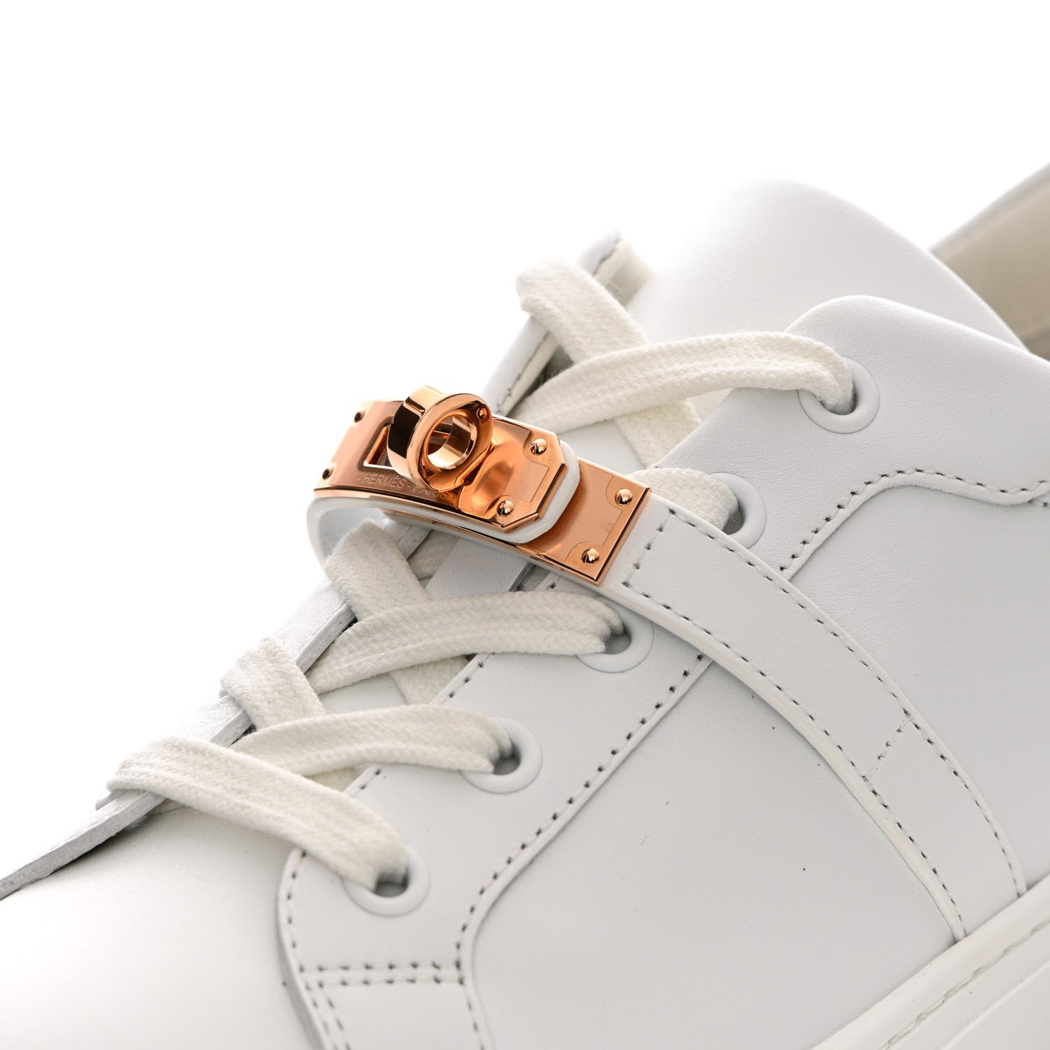 Hermes Calfskin Day Sneakers 35.5 White 9 of 12