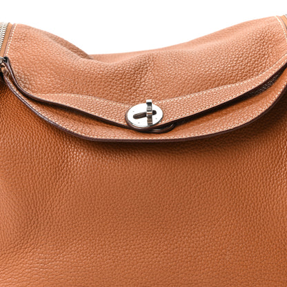 Hermes Taurillon Clemence Lindy 34 Gold 8 of 10