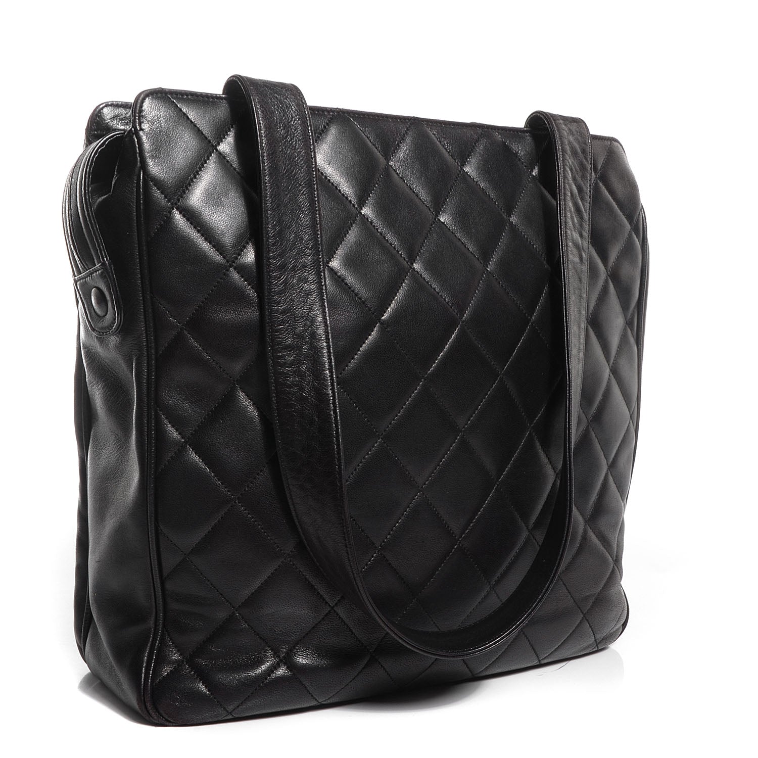 Chanel Lambskin Quilted Shoulder Bag Black 3 of 8
