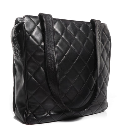 Chanel Lambskin Quilted Shoulder Bag Black 3 of 8