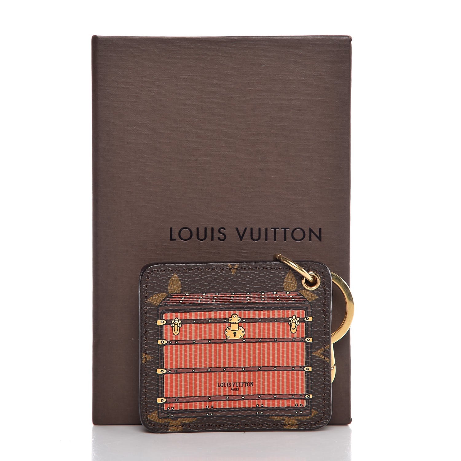 Louis Vuitton Monogram Illustre Trunk Key Holder Bordeaux 5 of 5