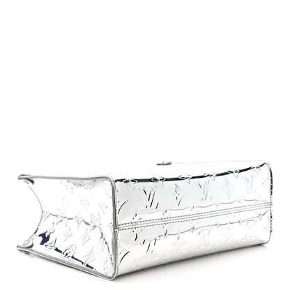 Louis Vuitton Monogram Miroir Onthego PM Silver 4 of 11