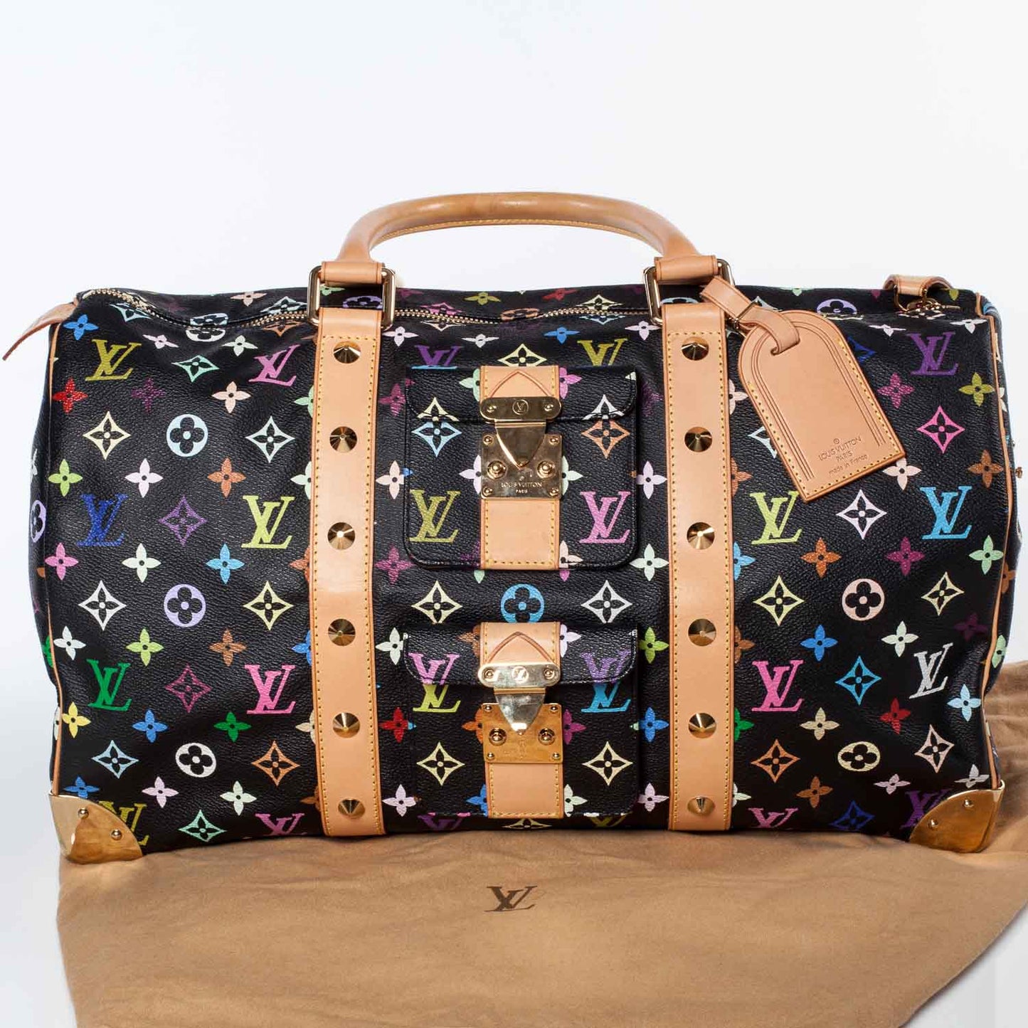 Monogram Multicolor Keepall 45 Black