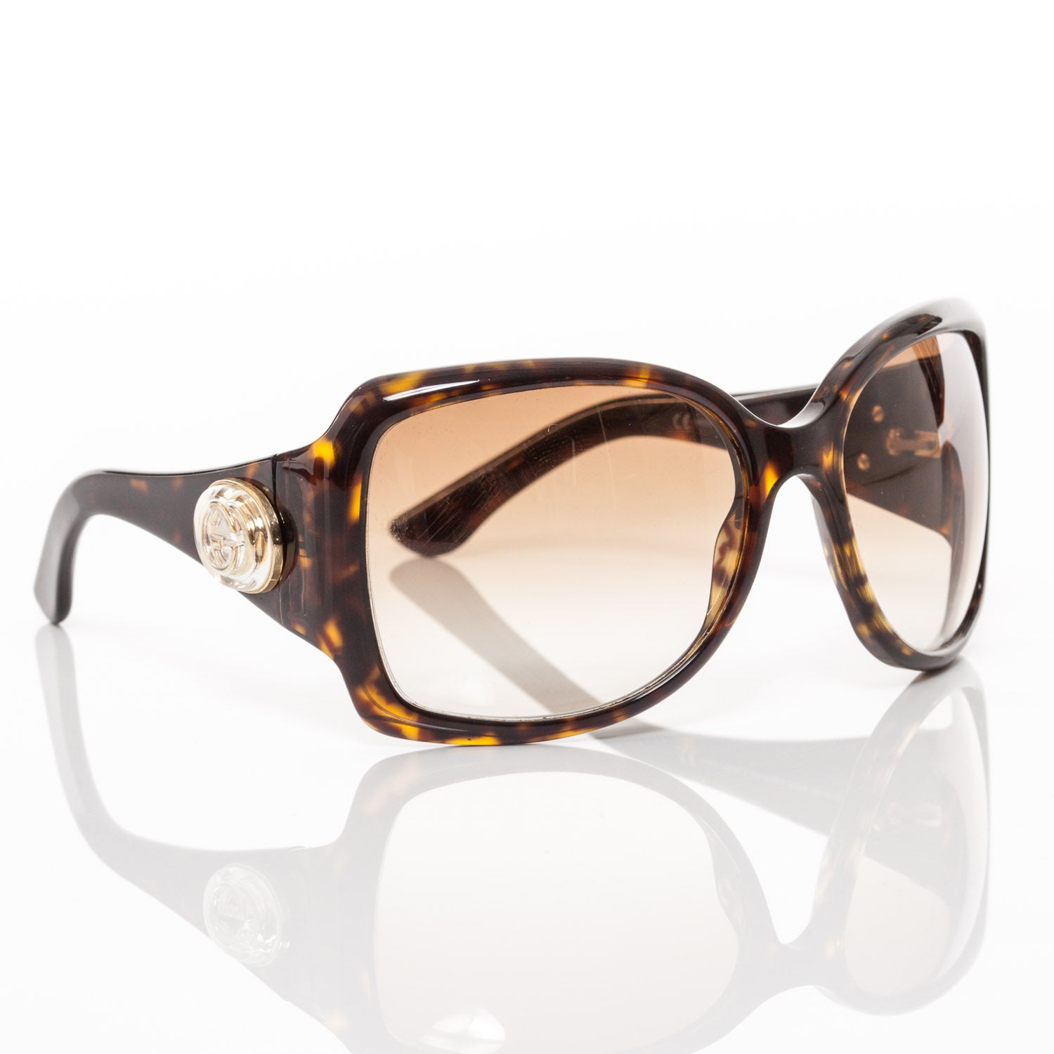 Gucci Tortoise Shell GG Sunglasses 2938S 1 of 8