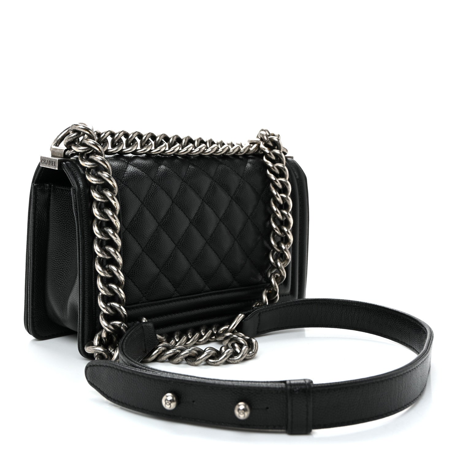 Chanel Caviar Quilted Small Boy Flap Black 3 of 10