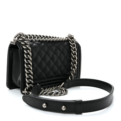 Chanel Caviar Quilted Small Boy Flap Black 3 of 10