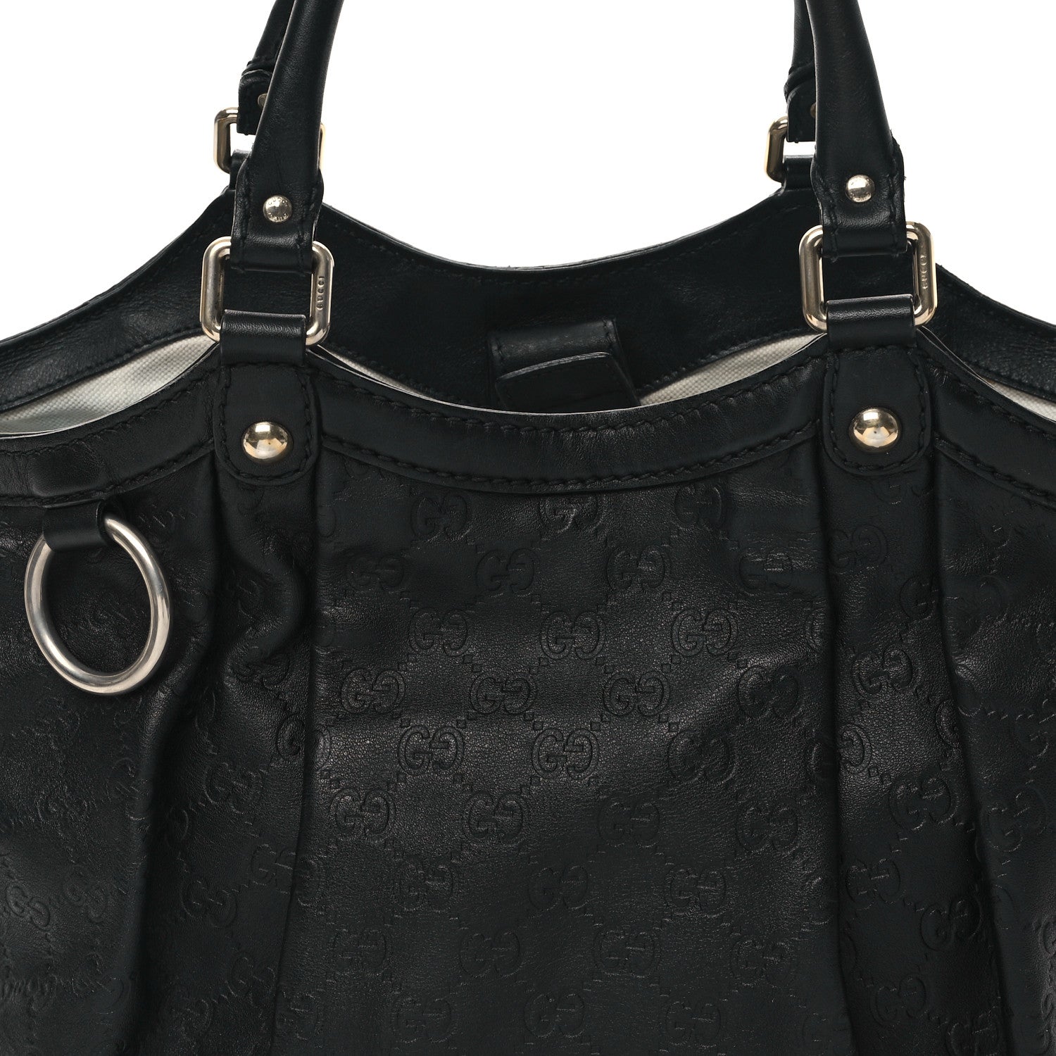 Gucci Guccissima Sukey Tote Black 8 of 14