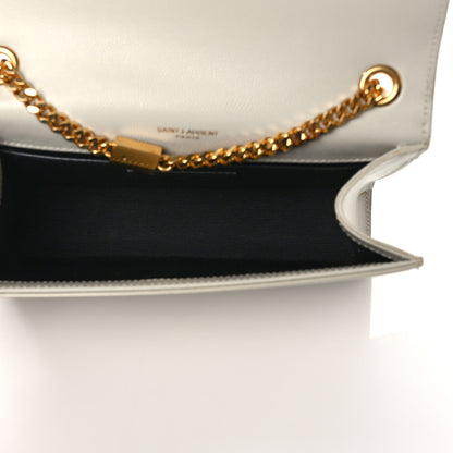 Saint Laurent Grain De Poudre Small Monogram Kate Satchel Crema Soft 5 of 10