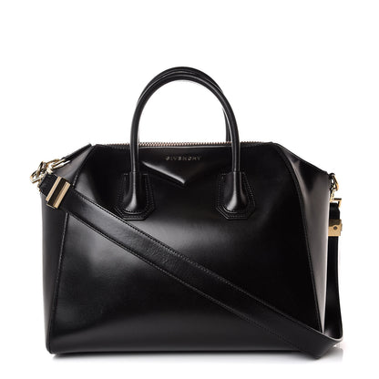 Givenchy Shiny Lord Calfskin Medium Antigona Black 1 of 9