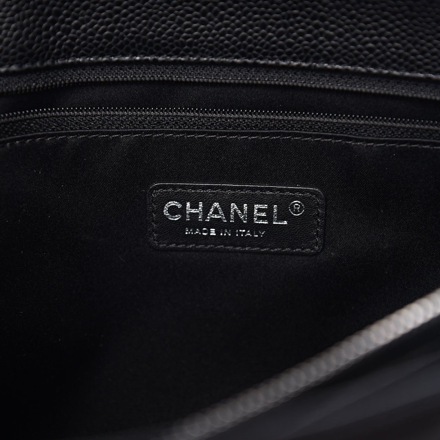 Caviar Quilted Grand Shopping Tote GST Black
