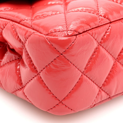 Chanel Shiny Crumpled Calfskin Quilted Small Wavy CC Hobo Red 9 of 10