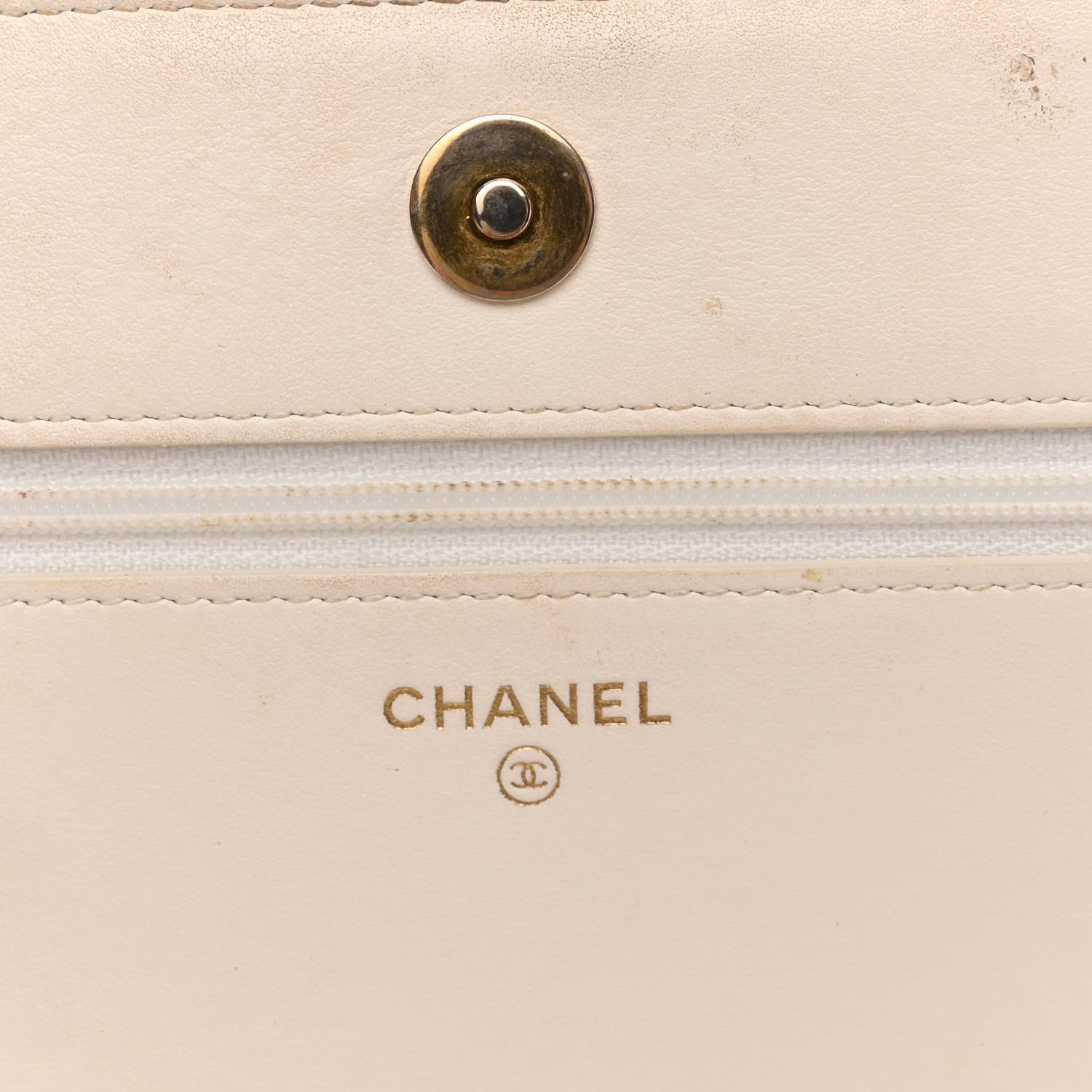 Chanel Caviar Quilted Boy Wallet On Chain WOC White 6 of 13