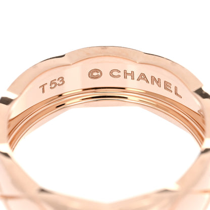 Chanel 18K Beige Gold Small Coco Crush Ring 53 6.5 4 of 7