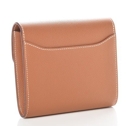 Hermes Evercolor Constance Short Wallet Gold 3 of 10