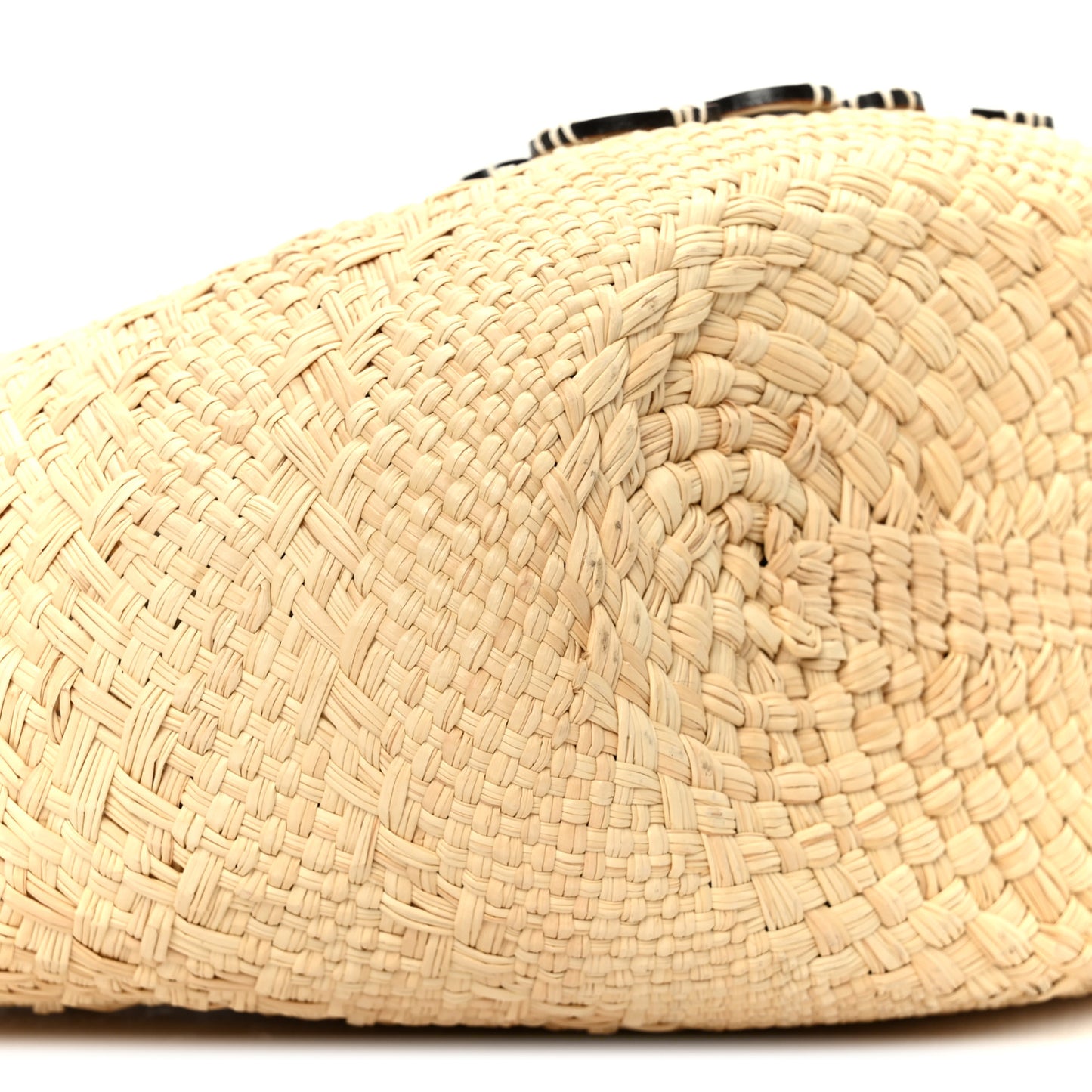 Calfskin Raffia Paulas Ibiza Small Anagram Basket Tote Bag Natural Tan Natural Tan