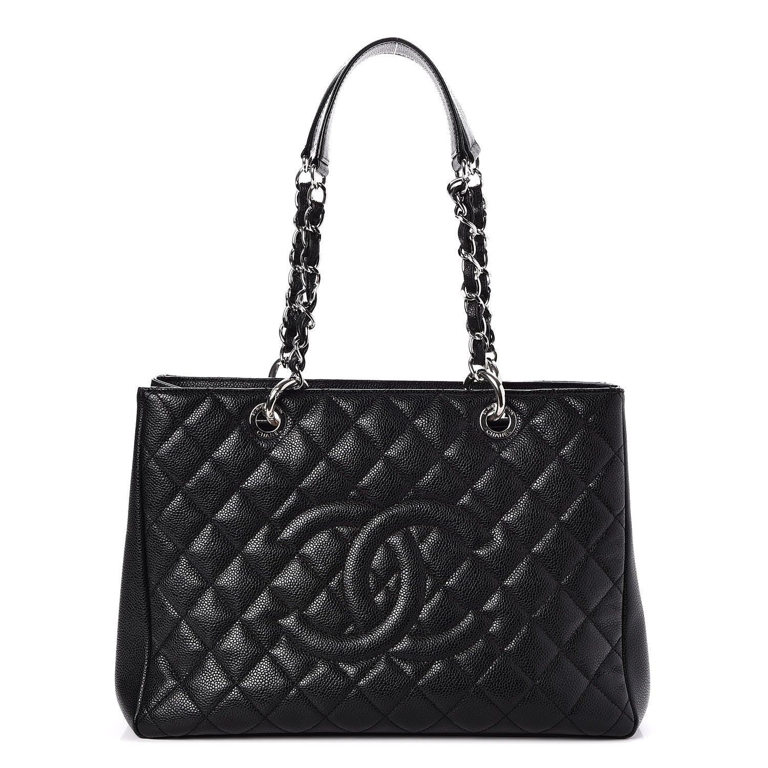 Chanel Caviar Quilted Grand Shopping Tote GST Black 1 of 7