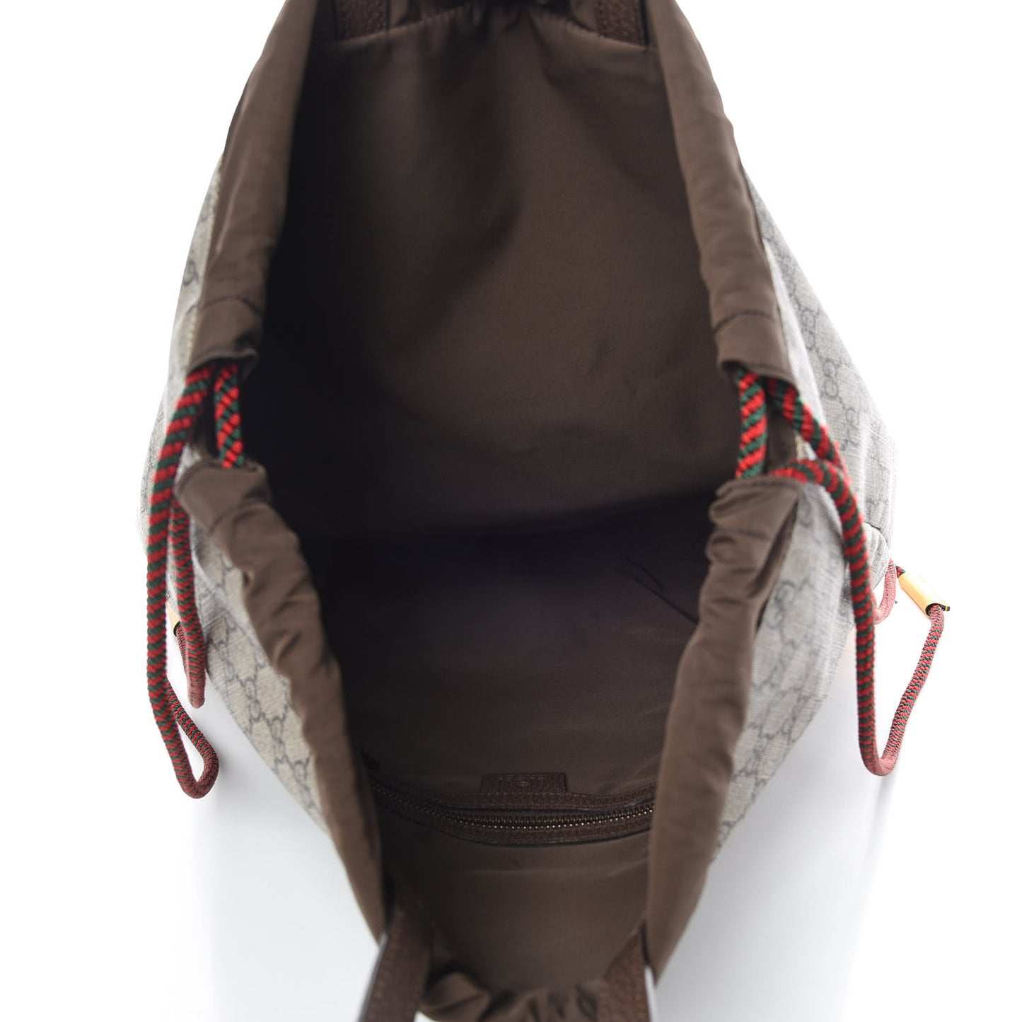 GG Supreme Monogram Neo Vintage Drawstring Backpack Beige New Acero Crop