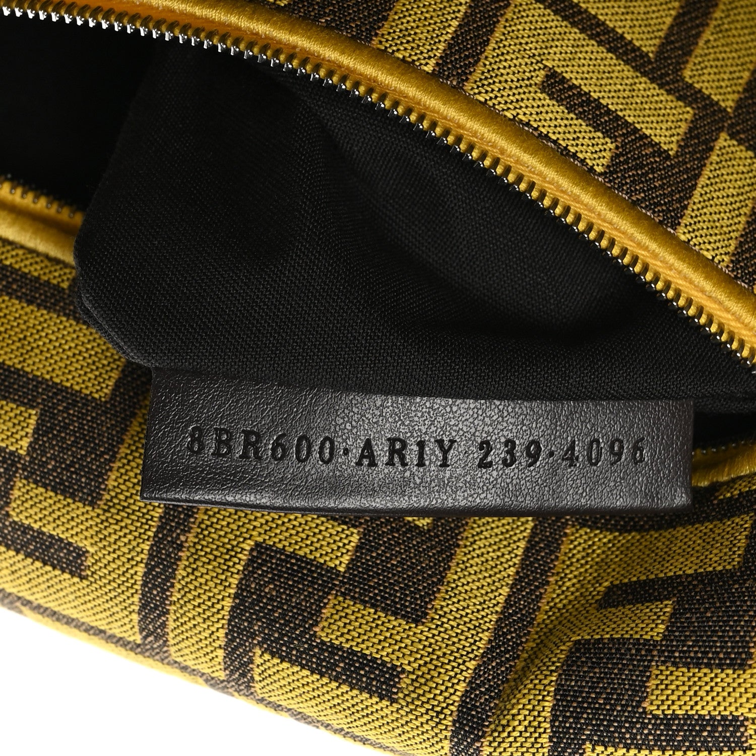Fendi x FRGMT Woven Fabric Jacquard FF Embroidered Baguette Mimosa