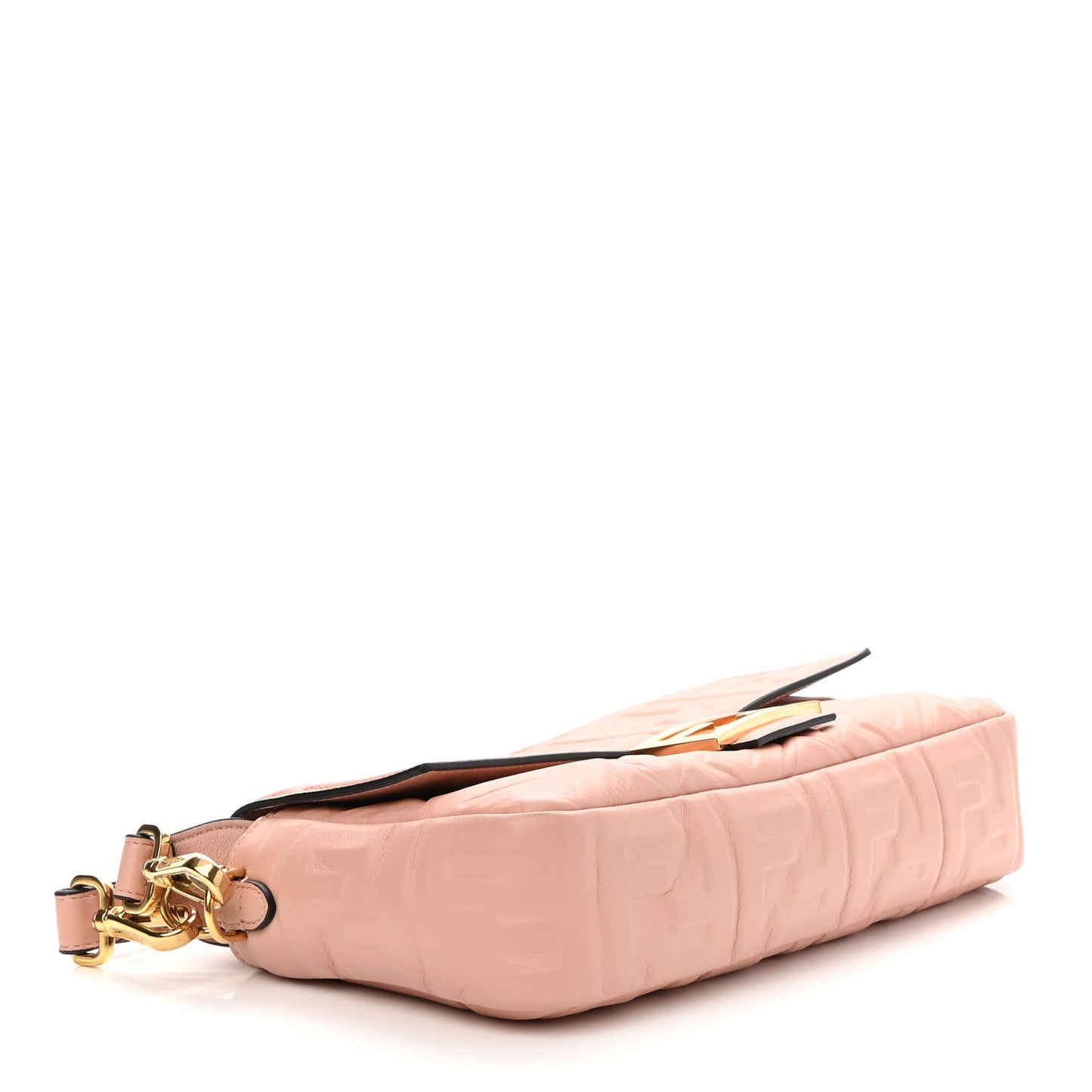 Nappa FF 1974 Embossed Baguette Rosa Bourbon