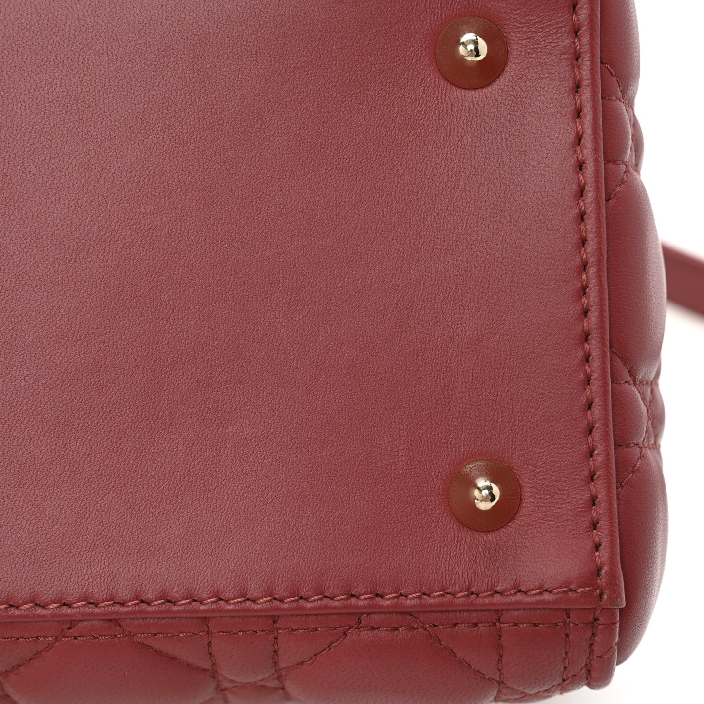 Lambskin Cannage Medium Lady Dior Pink Honey