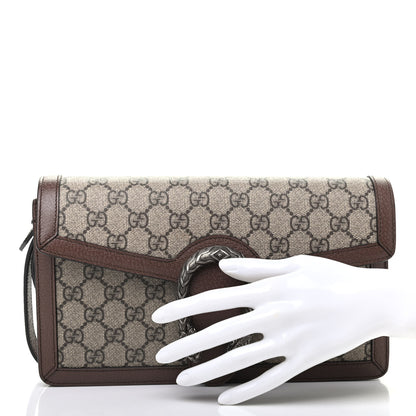 Gucci GG Supreme Monogram Dionysus Clutch Wristlet Beige New Acero 2 of 5