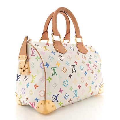 Louis Vuitton Monogram Multicolor Speedy 30 White 2 of 8