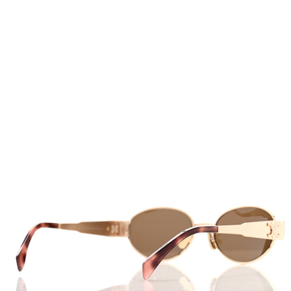 Celine Metal Triomphe 01 Sunglasses CL40235U Rose Gold Brown 4 of 7