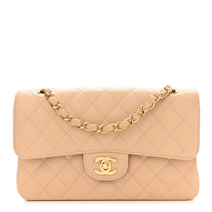 Chanel Caviar Quilted Small Double Flap Beige 1 of 11