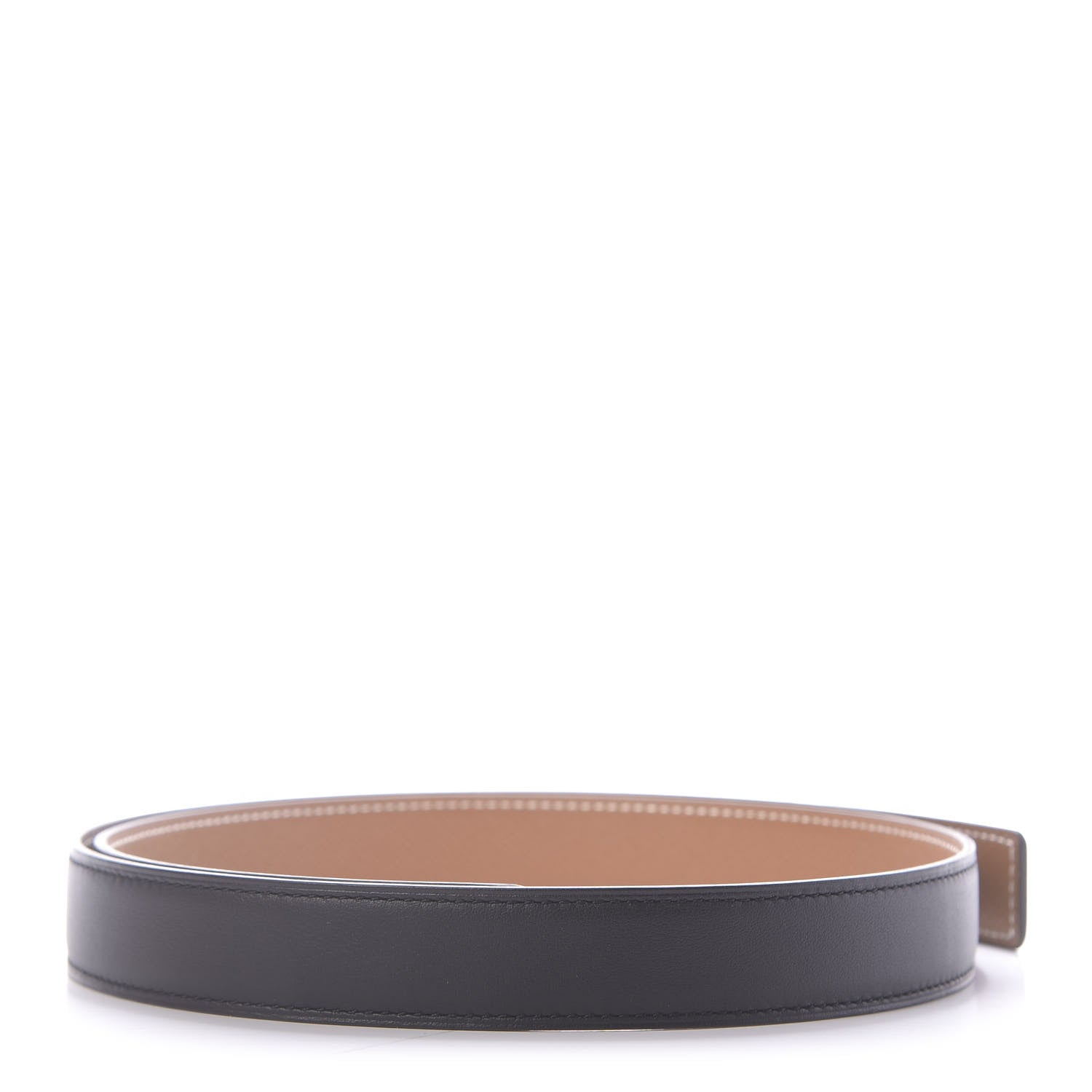Hermes Swift Epsom 24mm Belt Strap 80 Black Gold 1 of 8