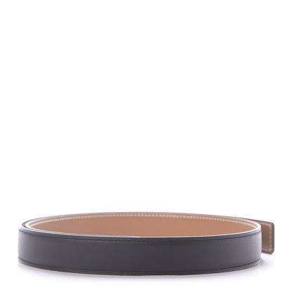 Hermes Swift Epsom 24mm Belt Strap 80 Black Gold 1 of 8