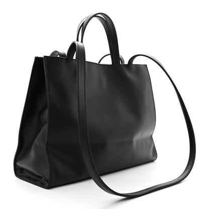 Telfar Vegan Leather Medium Shopping Bag Black 3 of 12