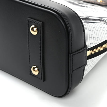 Louis Vuitton X FORNASETTI Calfskin Architettura Alma BB Black White 8 of 8