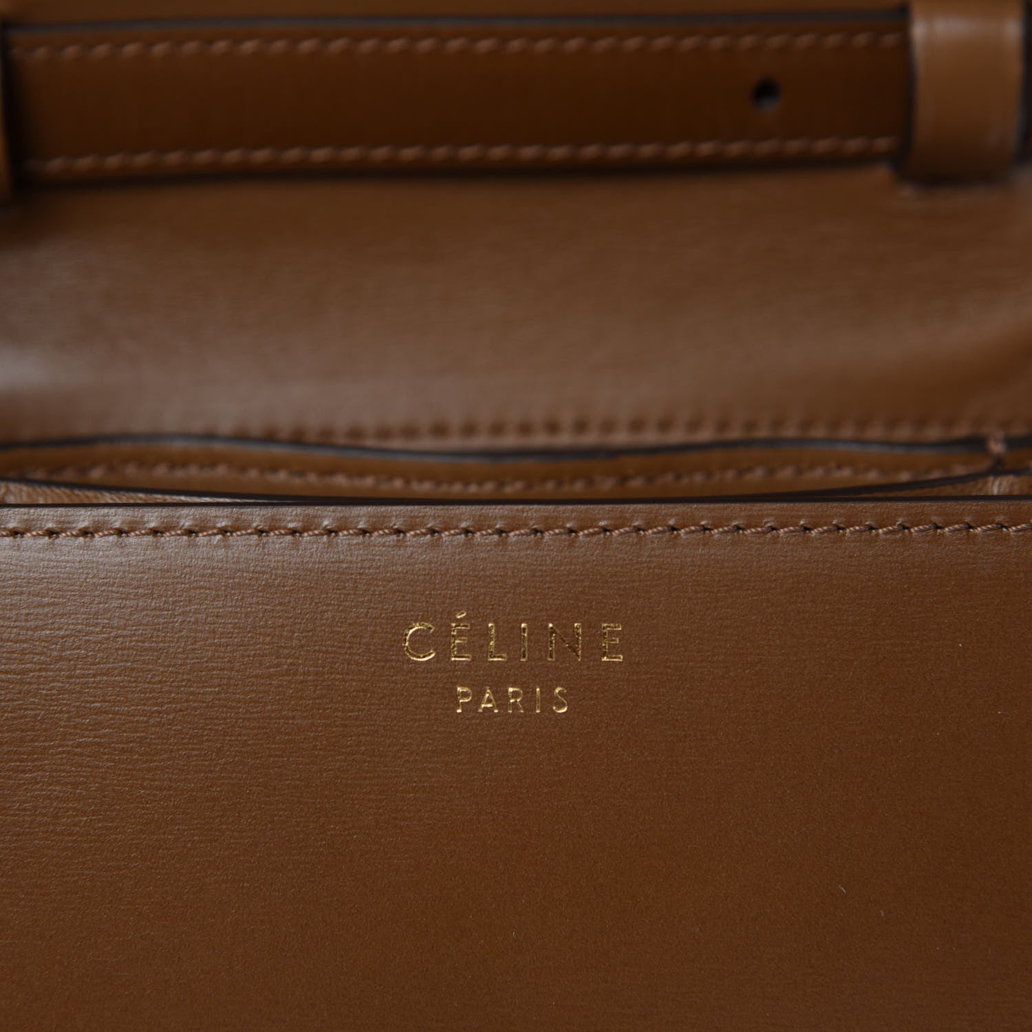 Celine Smooth Calfskin Small Classic Box Flap Bag Camel 8 of 10