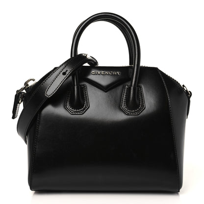 Givenchy Shiny Lord Calfskin Mini Antigona Black 1 of 9