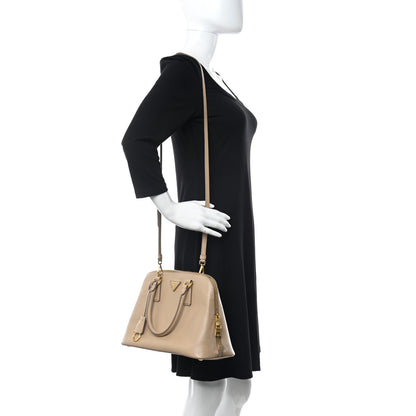 Prada Saffiano Lux Medium Promenade Tote Sabbia 2 of 16