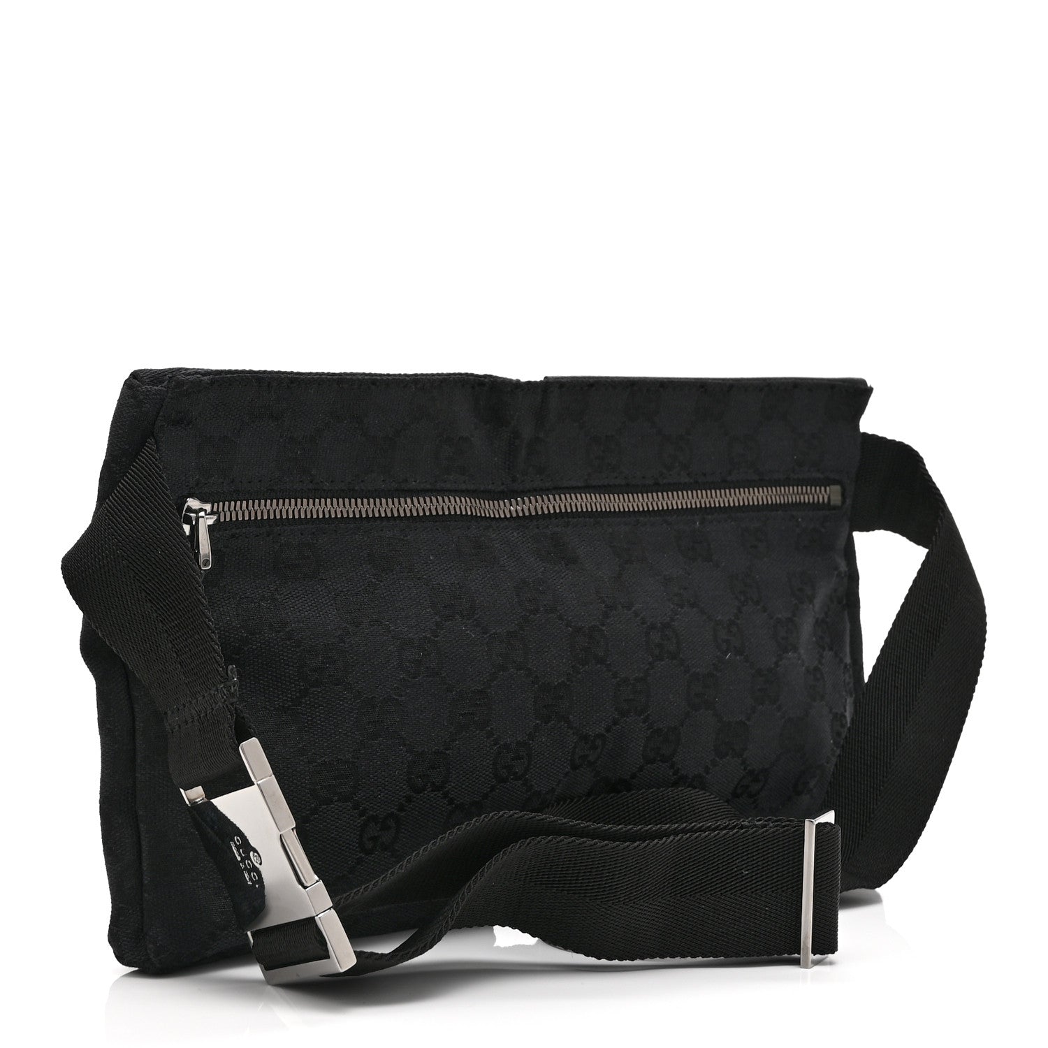 Gucci GG Monogram Double Pocket Belt Bag Black 3 of 10