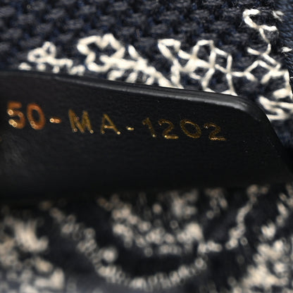 Christian Dior Canvas Toile de Jouy Reverse Embroidered Mini Book Tote Phone Bag Blue 7 of 11