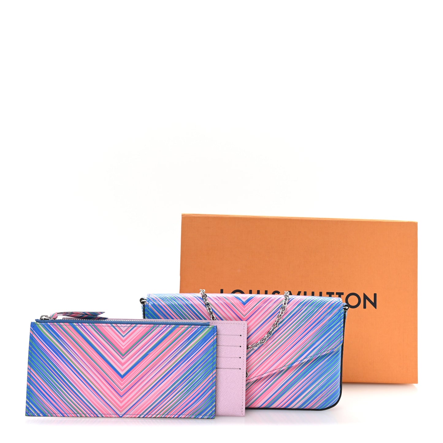 Epi Tropical Pochette Felicie Blue Rose