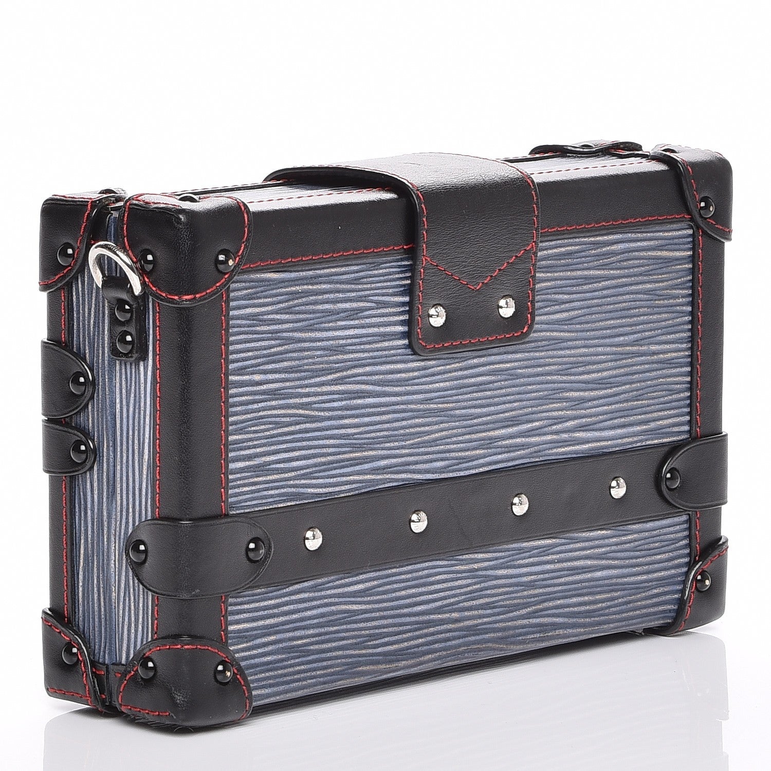 Louis Vuitton Epi Petite Malle Denim Light 3 of 7