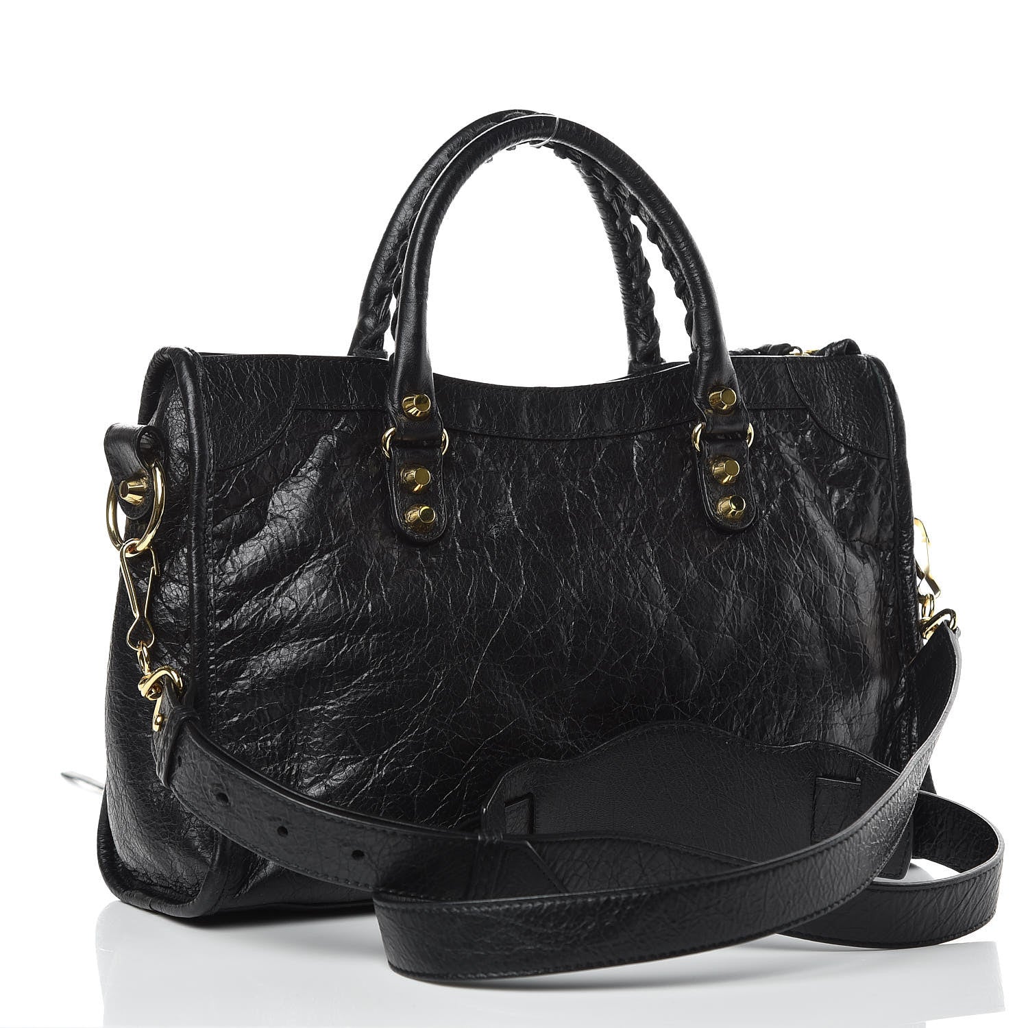 Balenciaga Agneau Classic Gold Hardware S City Black 3 of 8