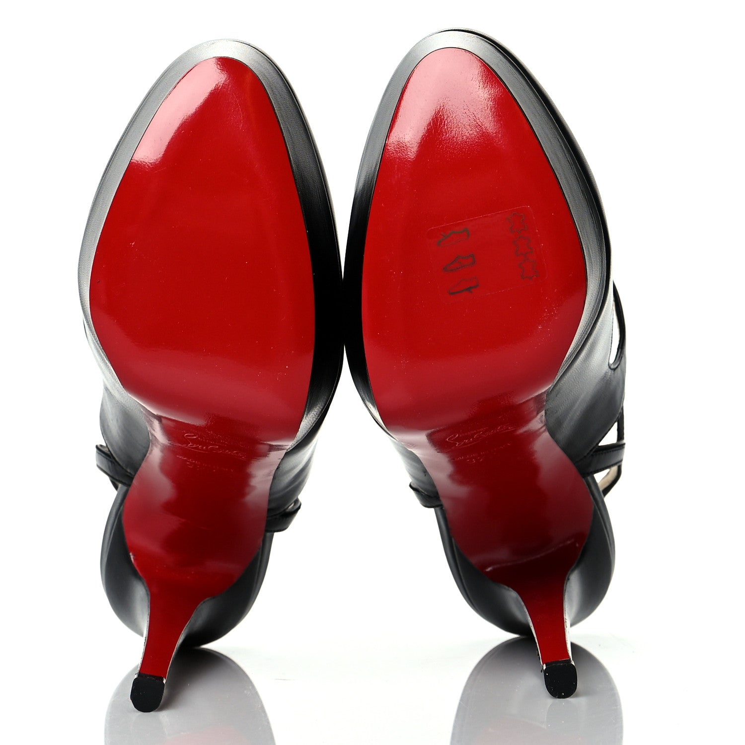 Christian Louboutin Mary Jane Slingbacks Pumps 37.5 Black 5 of 10