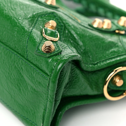 Balenciaga Agneau Giant 12 Gold Hardware Mini City Vert Trefle 8 of 14