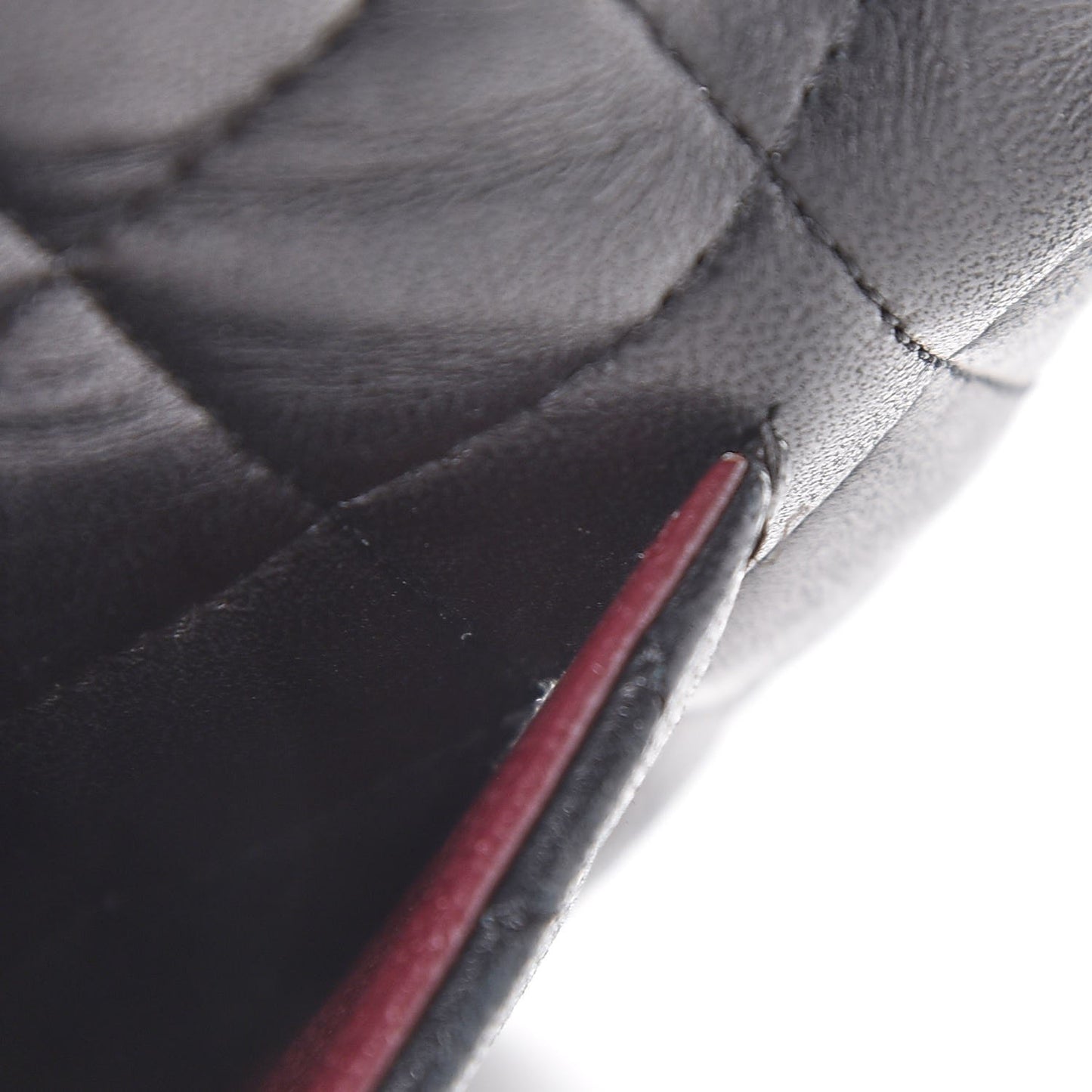Lambskin Quilted Small Double Flap Black