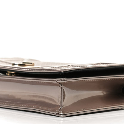 Christian Dior Metallic Patent Micro-Cannage Diorama Wallet on Chain Pouch Hyper Pink 10 of 13