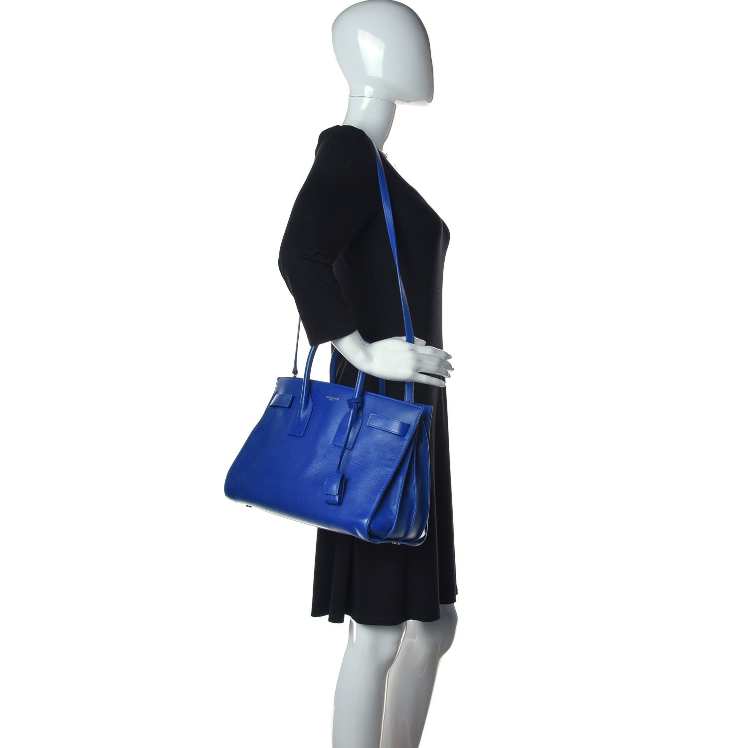 Saint Laurent Calfskin Small Sac De Jour Outremer 2 of 27