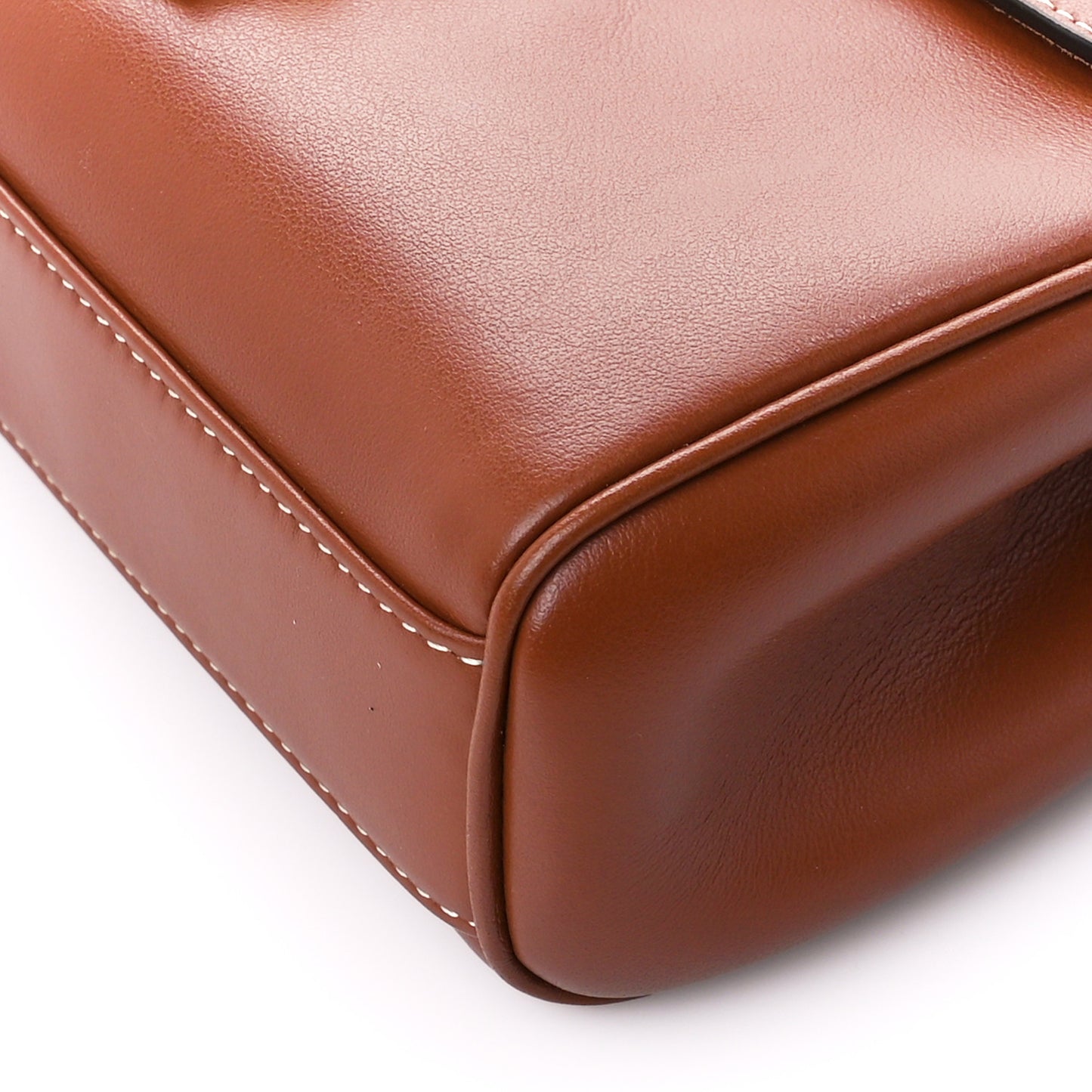 Calfskin Mini 16 Top Handle Bag Tan