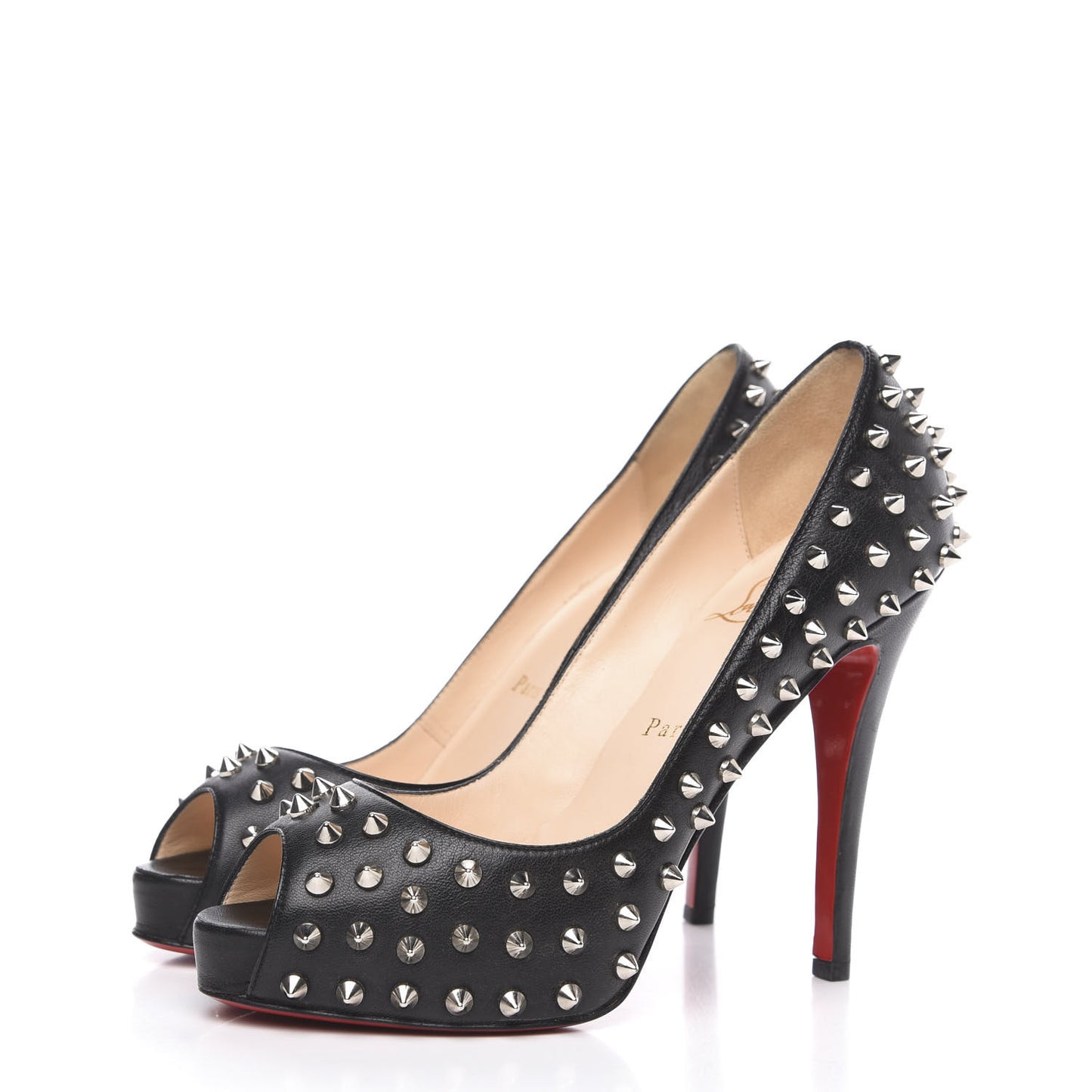 Nappa Very Prive Spikes 120 Pumps 36.5 Black