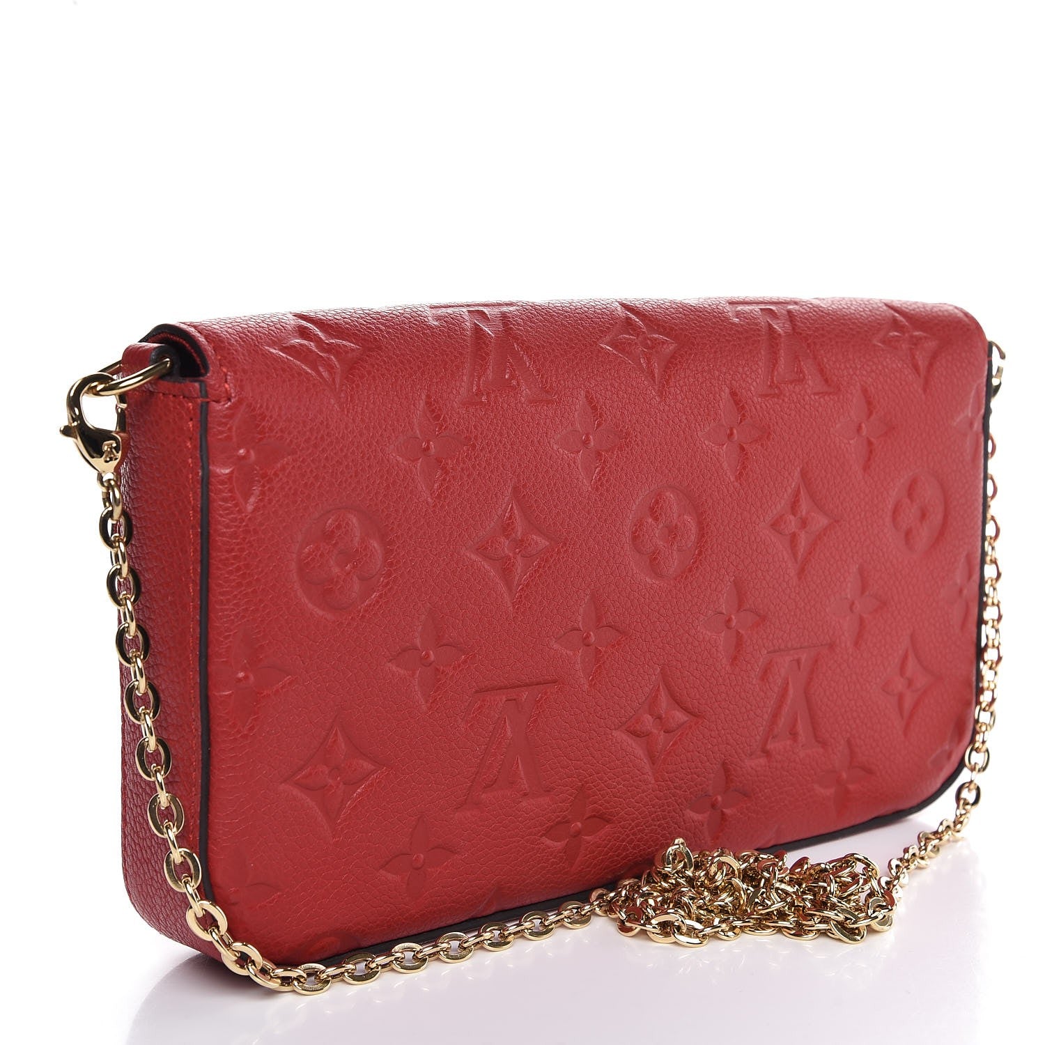 Louis Vuitton Empreinte Pochette Felicie Chain Wallet Cherry 4 of 9