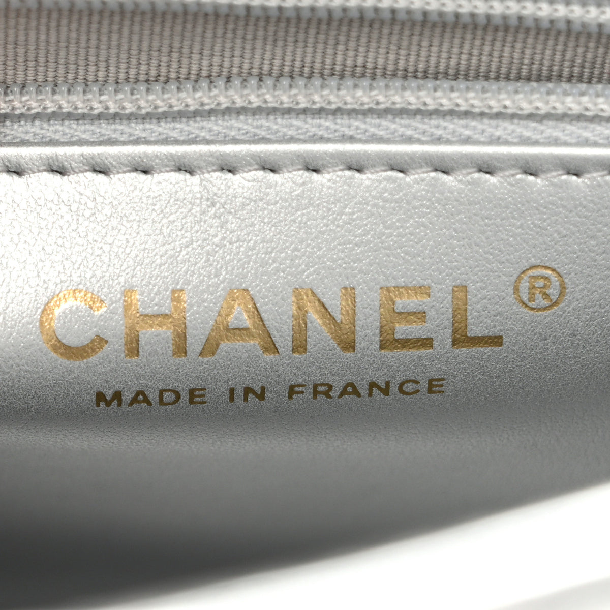 Chanel Metallic Aged Calfskin Quilted Nano Kelly Shopper Silvery 6 of 14