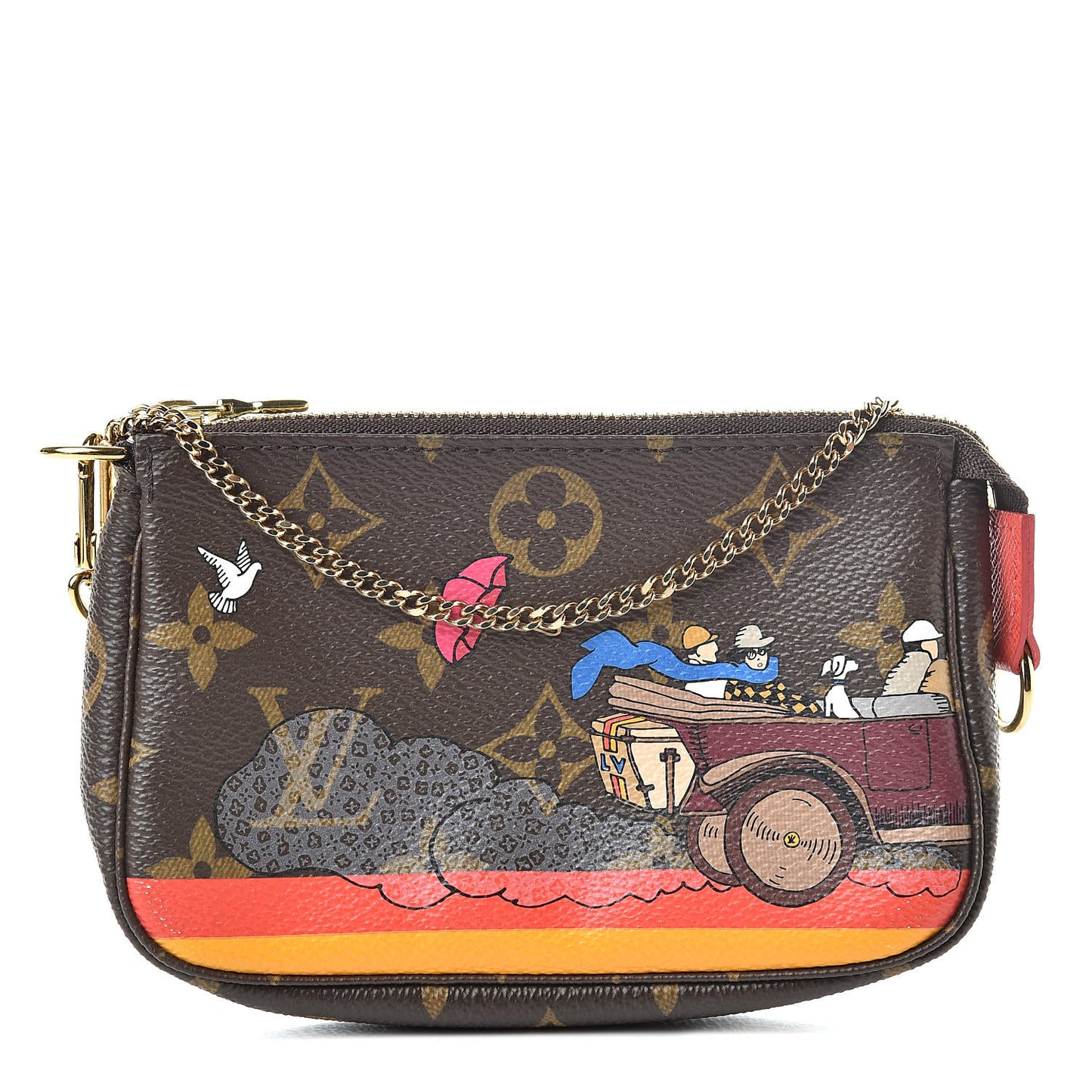 Monogram 2015 Christmas Animation Mini Pochette Accessories